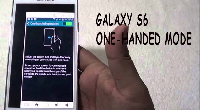 galaxy s6 one handed tips
